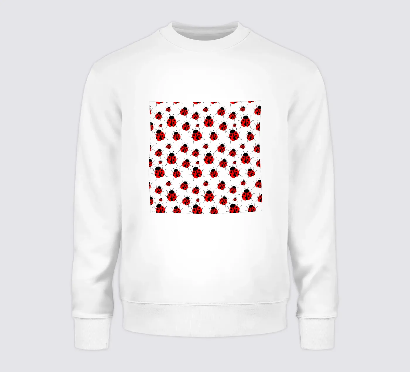 Ladybugs pattern sweatshirt van baobabprintstore