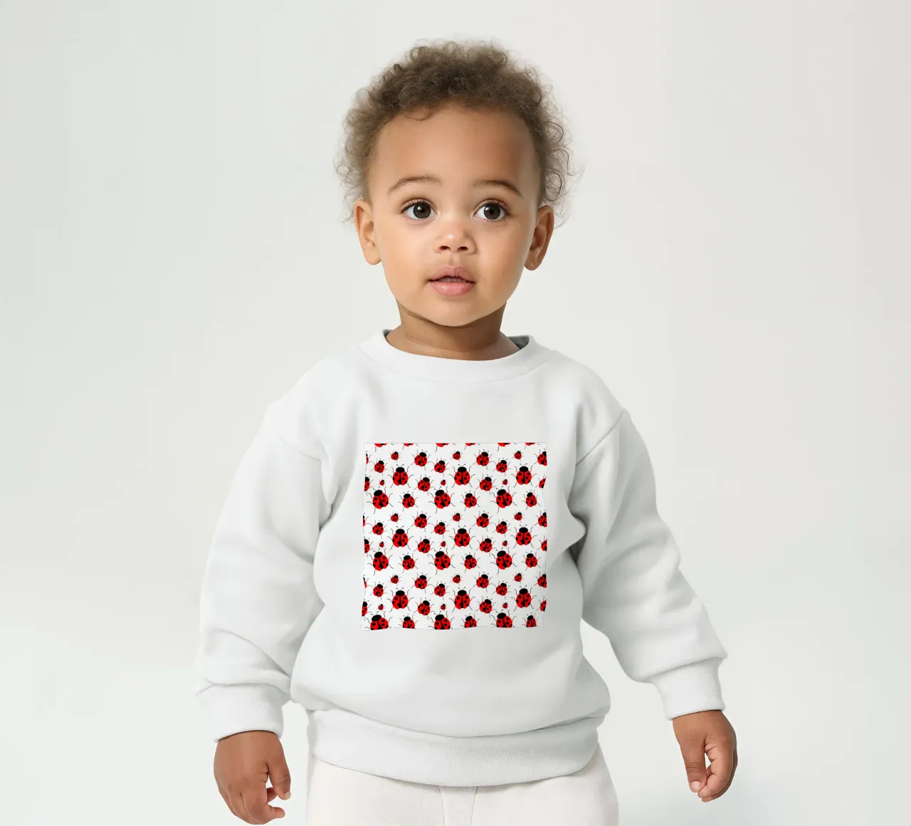 Ladybugs pattern felpa neonato da baobabprintstore