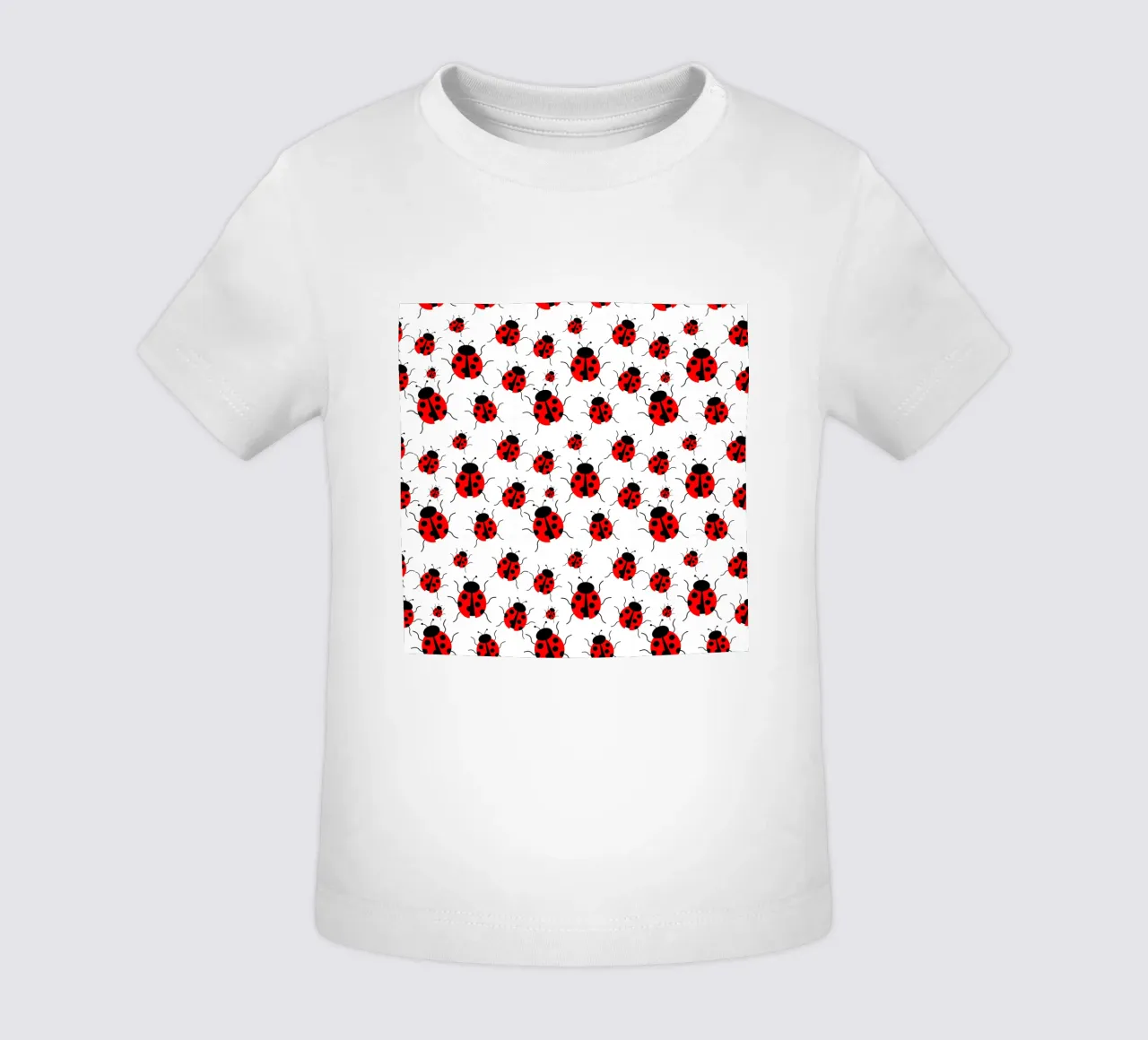 Ladybugs pattern maglietta neonato da baobabprintstore