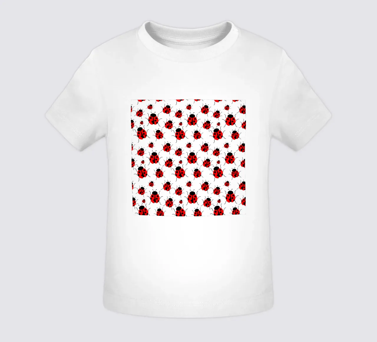 Ladybugs pattern maglietta neonato da baobabprintstore