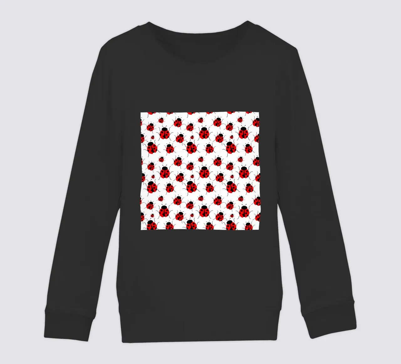 Ladybugs pattern felpa bambino da baobabprintstore