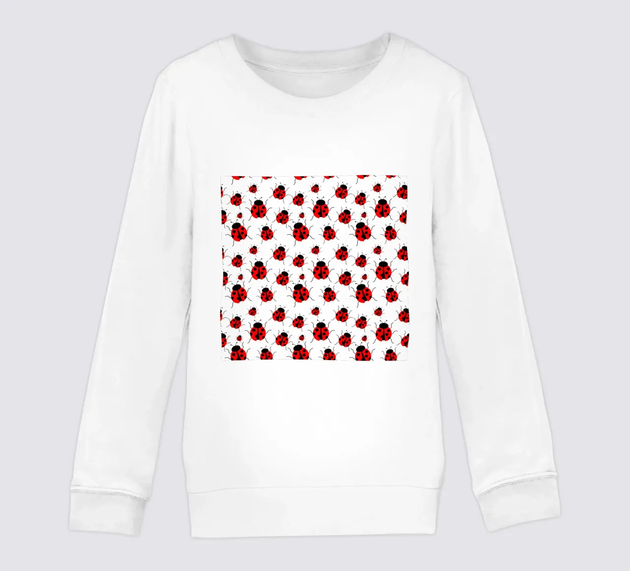 Ladybugs pattern felpa bambino da baobabprintstore