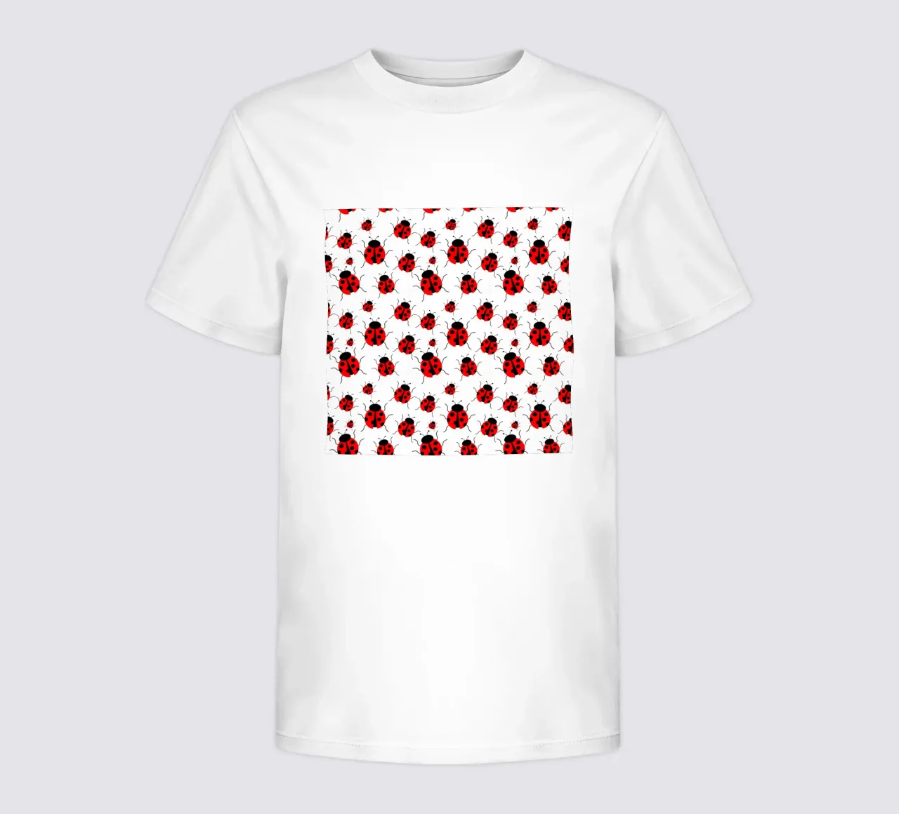 Ladybugs pattern t-shirt bambini da baobabprintstore