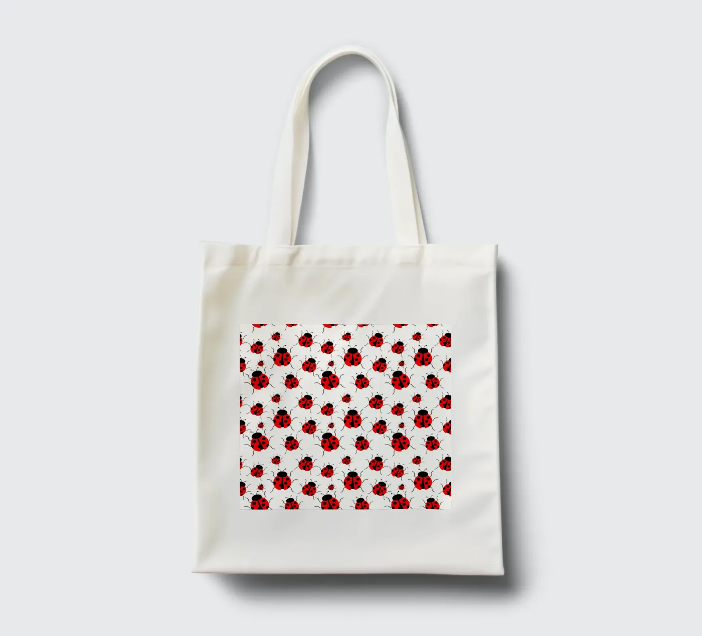 Ladybugs pattern tote bag by baobabprintstore