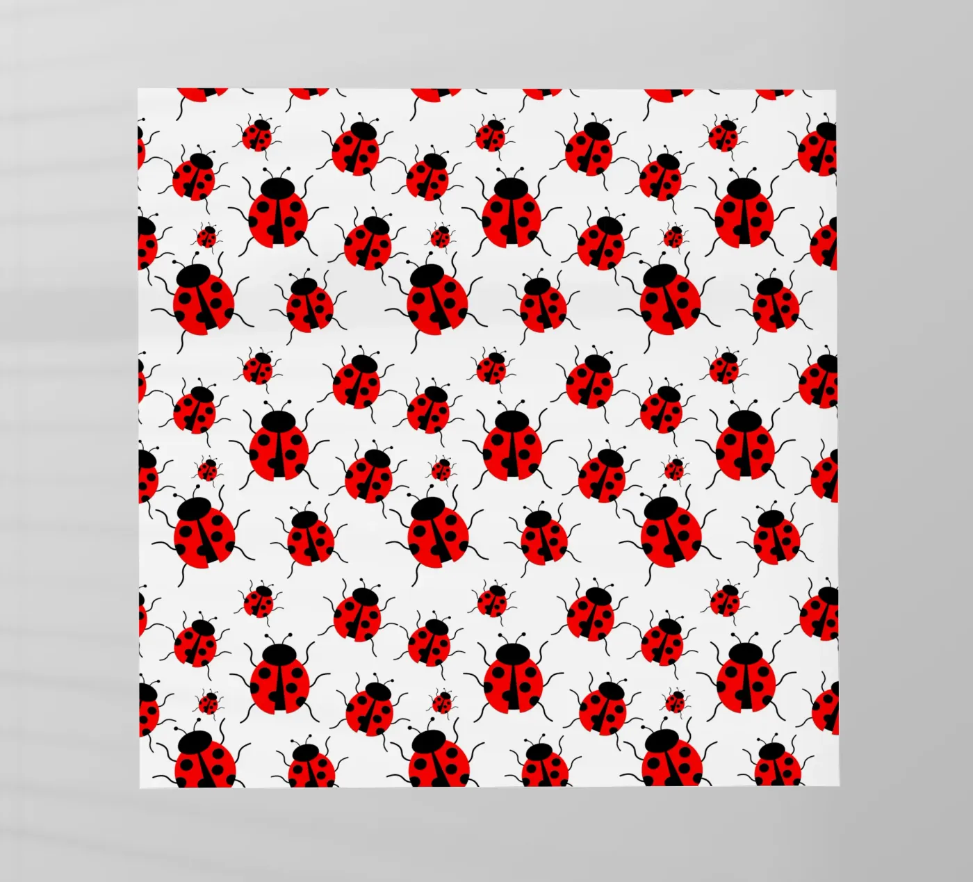 Ladybugs pattern backlit folie van baobabprintstore