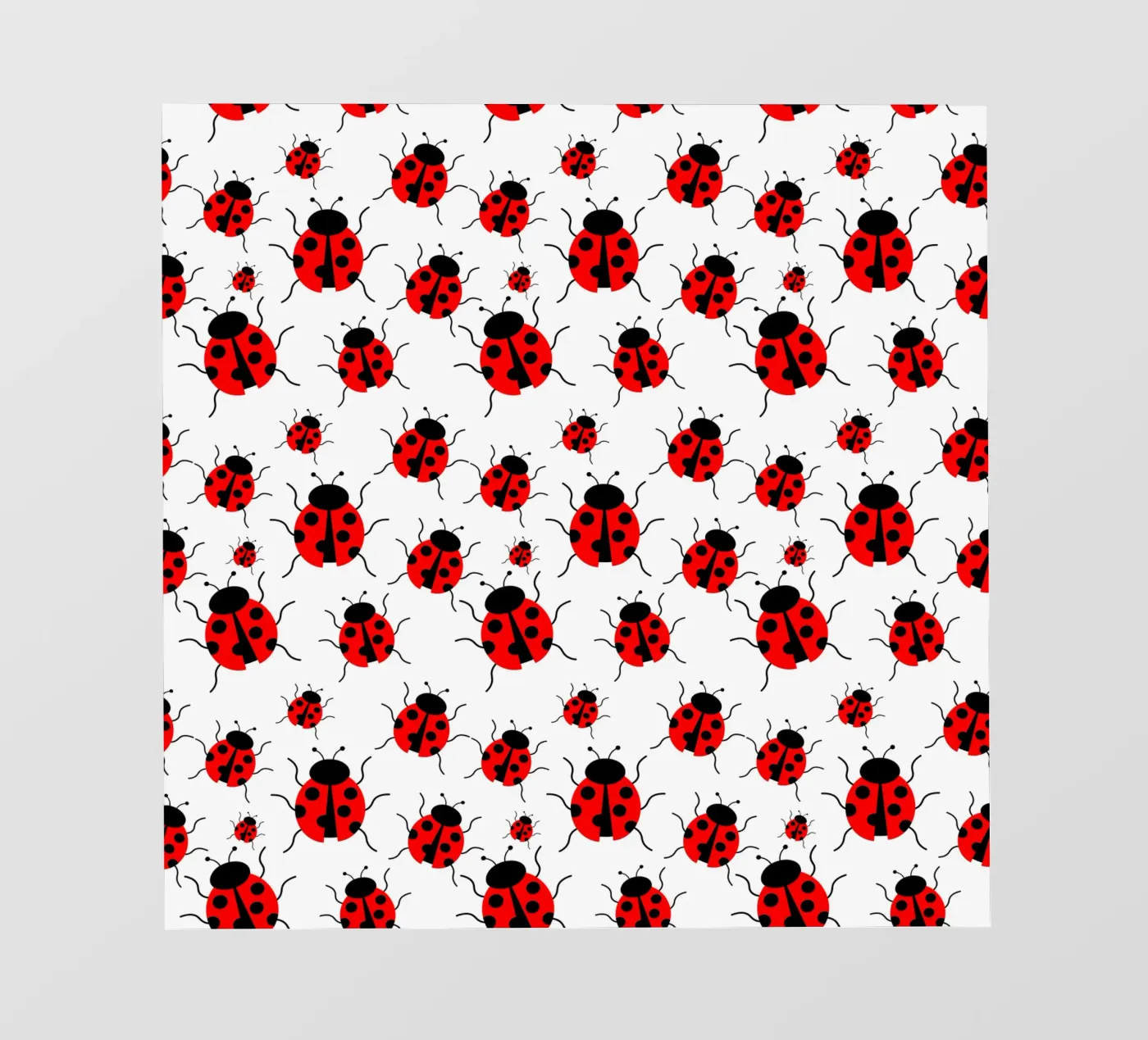 Ladybugs pattern PVC Plane von baobabprintstore