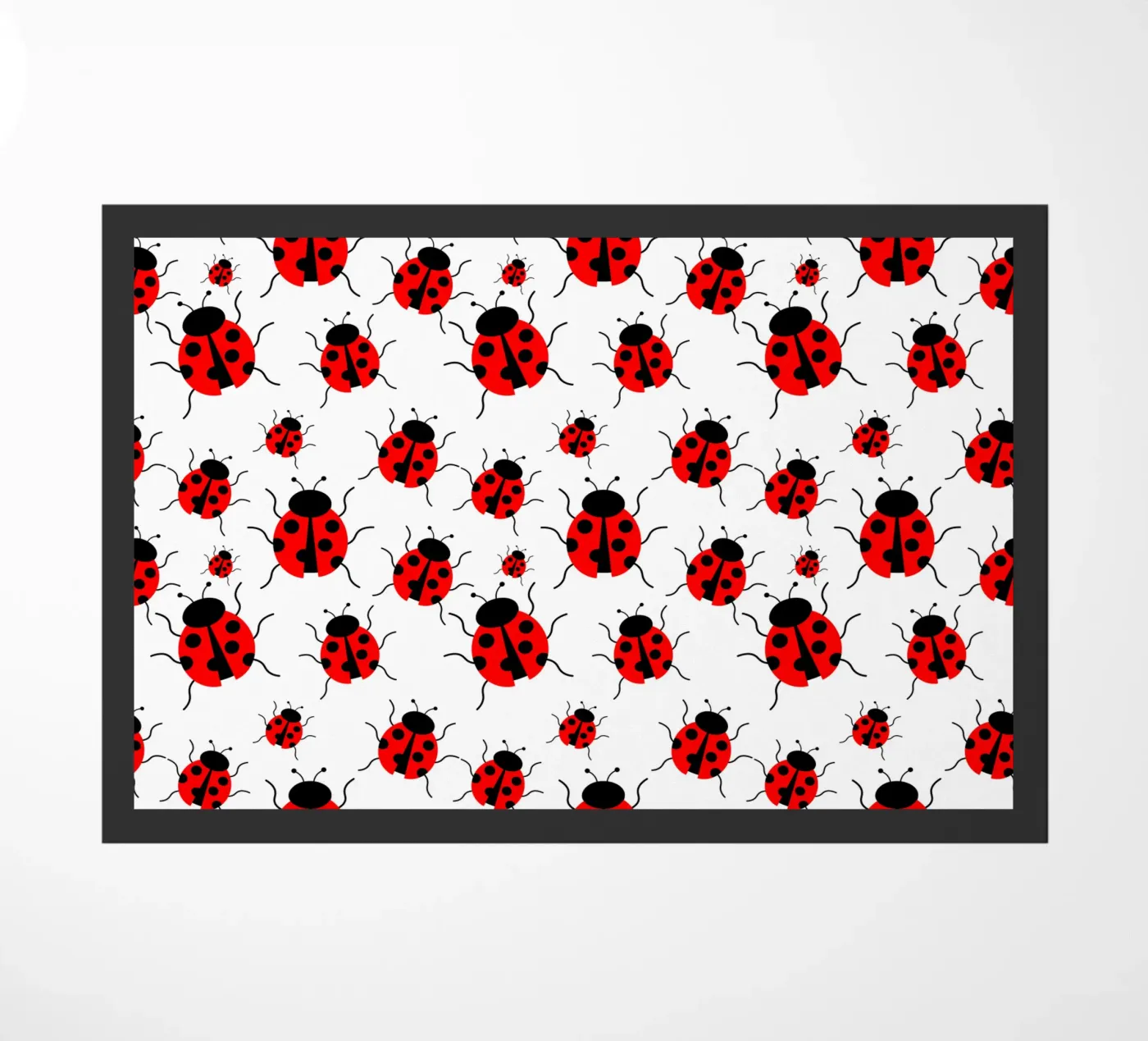 Ladybugs pattern deurmat van baobabprintstore