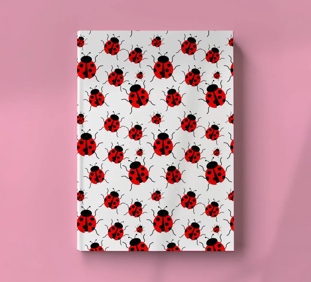 Ladybugs pattern notebook by baobabprintstore