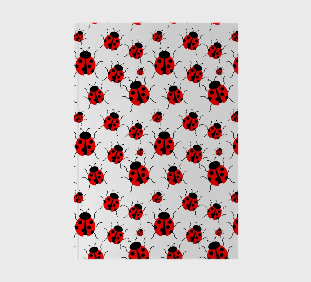 Ladybugs pattern notebook by baobabprintstore