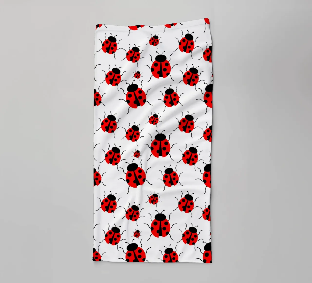 Ladybugs pattern asciugamano da bagno da baobabprintstore