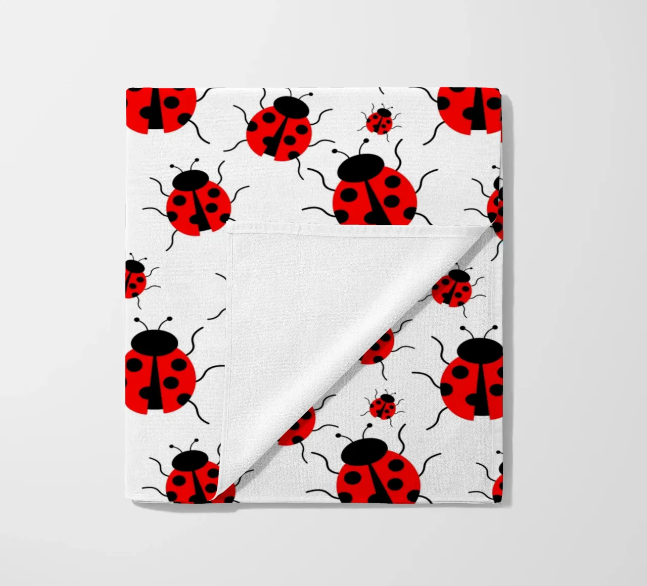 Ladybugs pattern telo mare da baobabprintstore