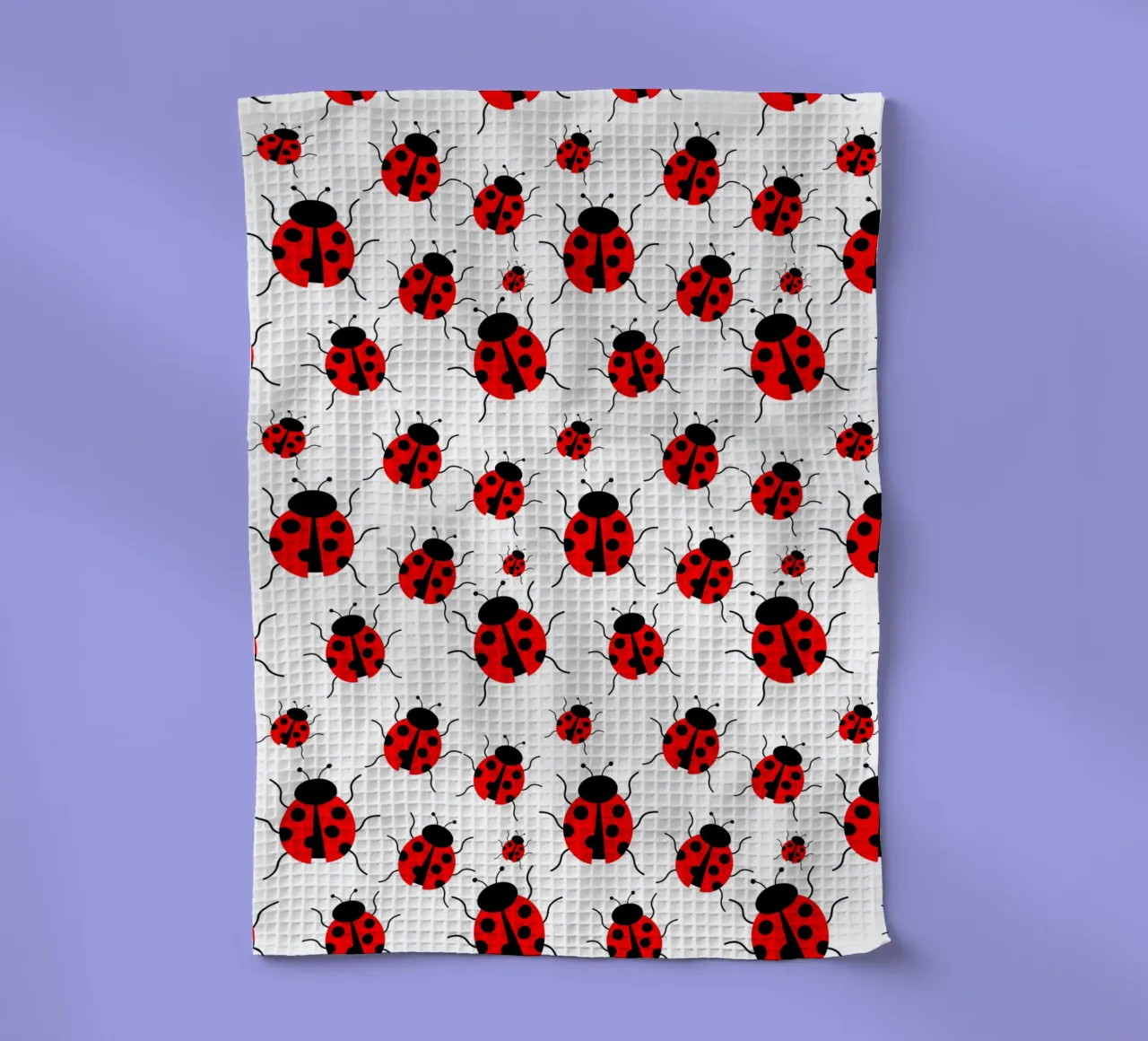 Ladybugs pattern canovaccio da cucina da baobabprintstore