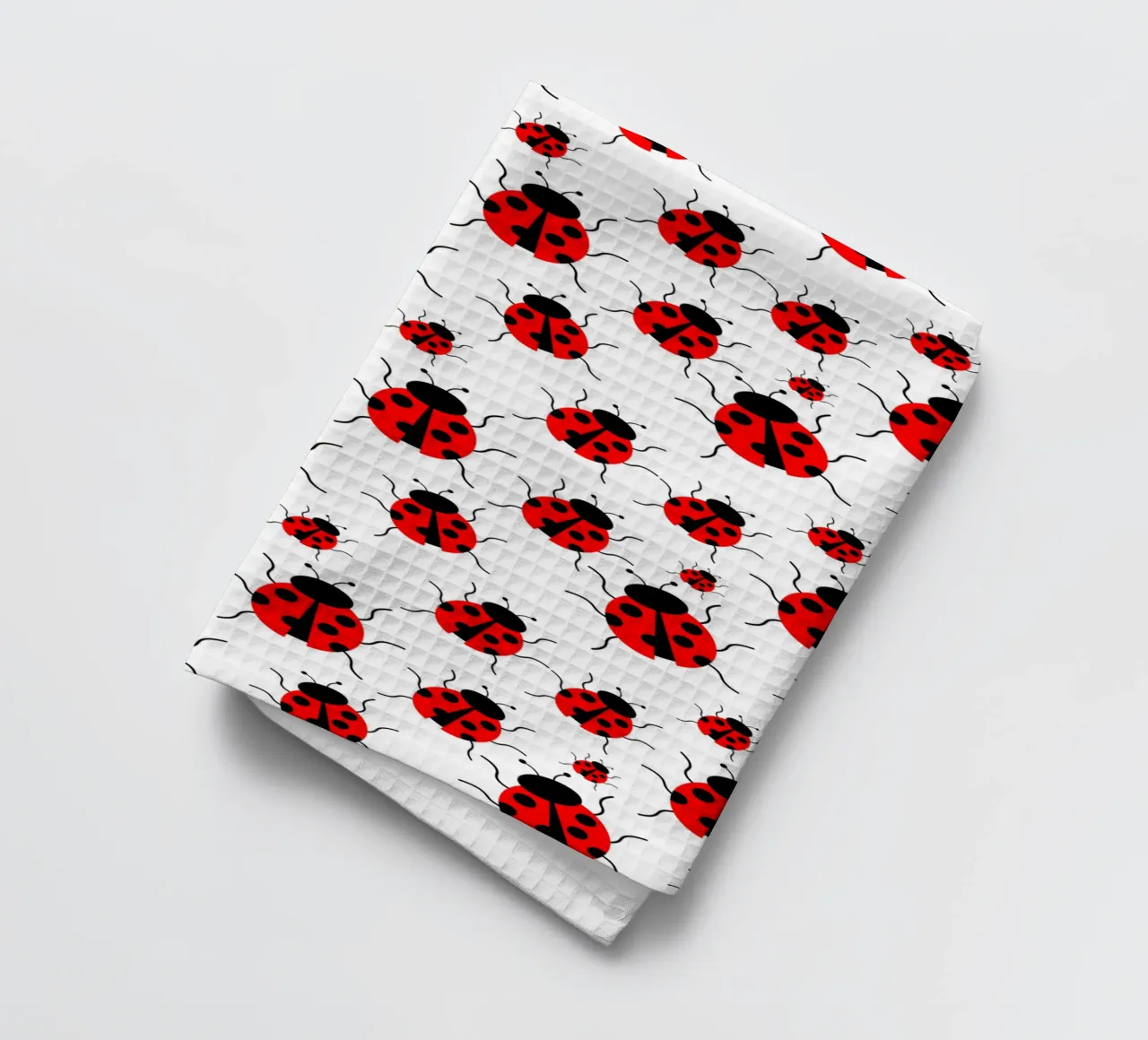 Ladybugs pattern canovaccio da cucina da baobabprintstore