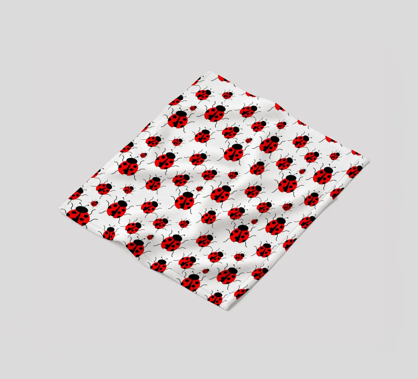 Ladybugs pattern coperta in pile da baobabprintstore