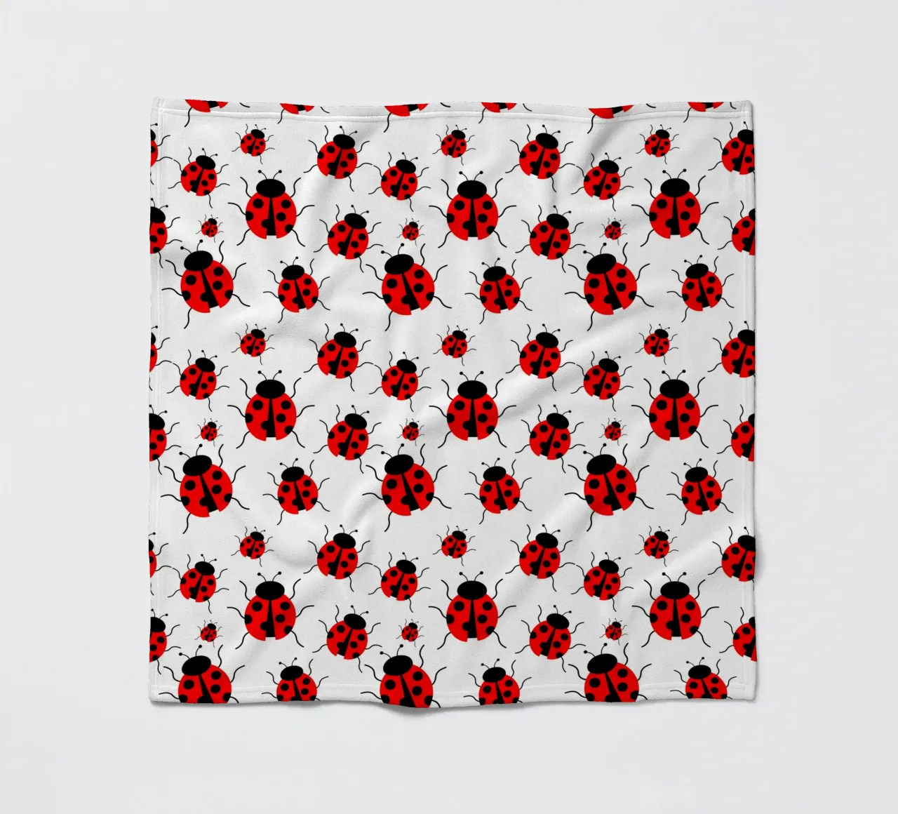 Ladybugs pattern coperta in pile da baobabprintstore