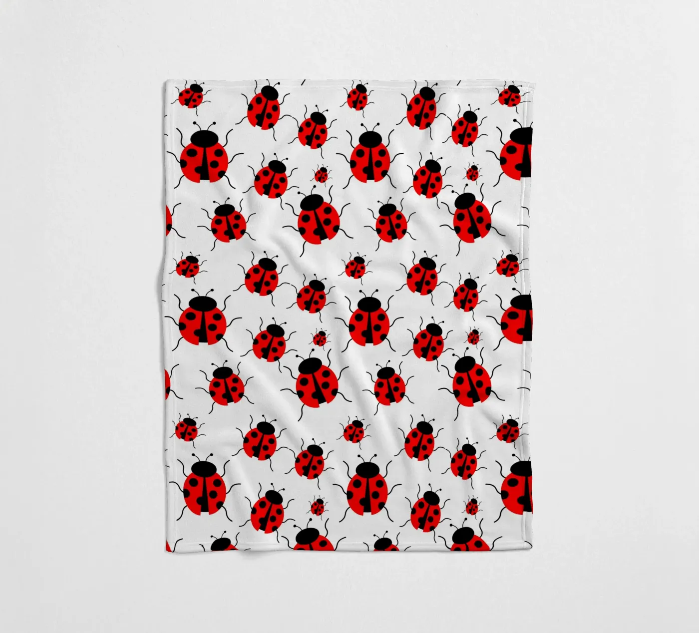 Ladybugs pattern Fleecedecke von baobabprintstore