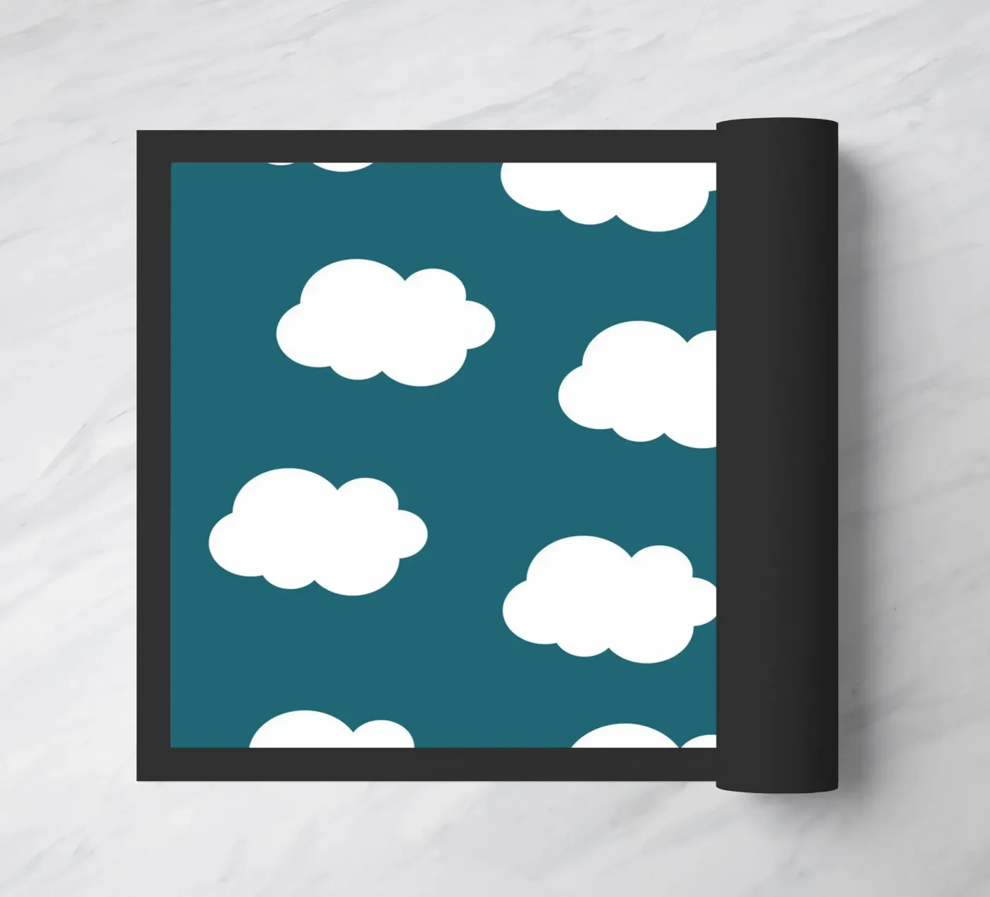 Cute puffy clouds zerbino da baobabprintstore