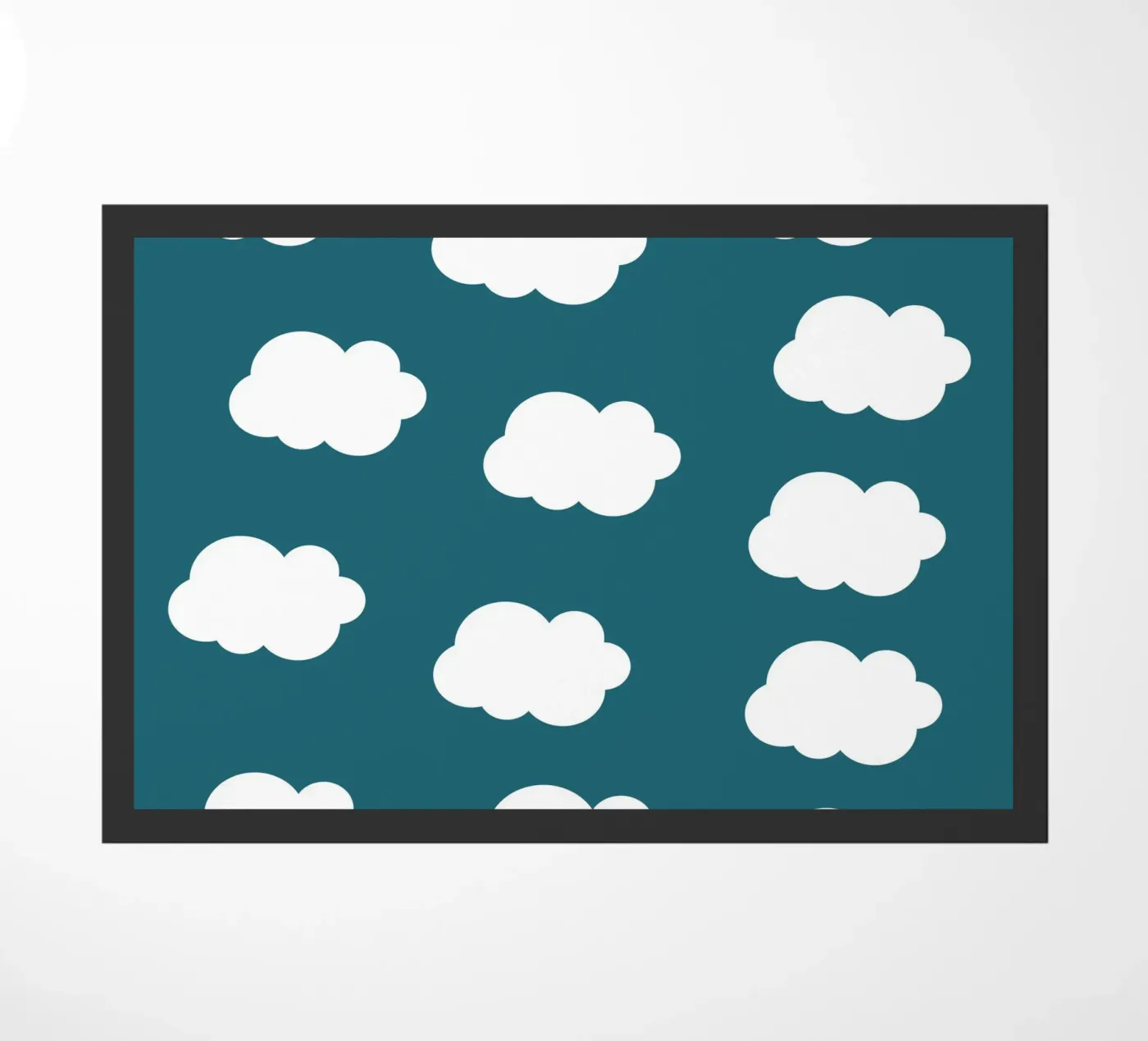 Cute puffy clouds zerbino da baobabprintstore