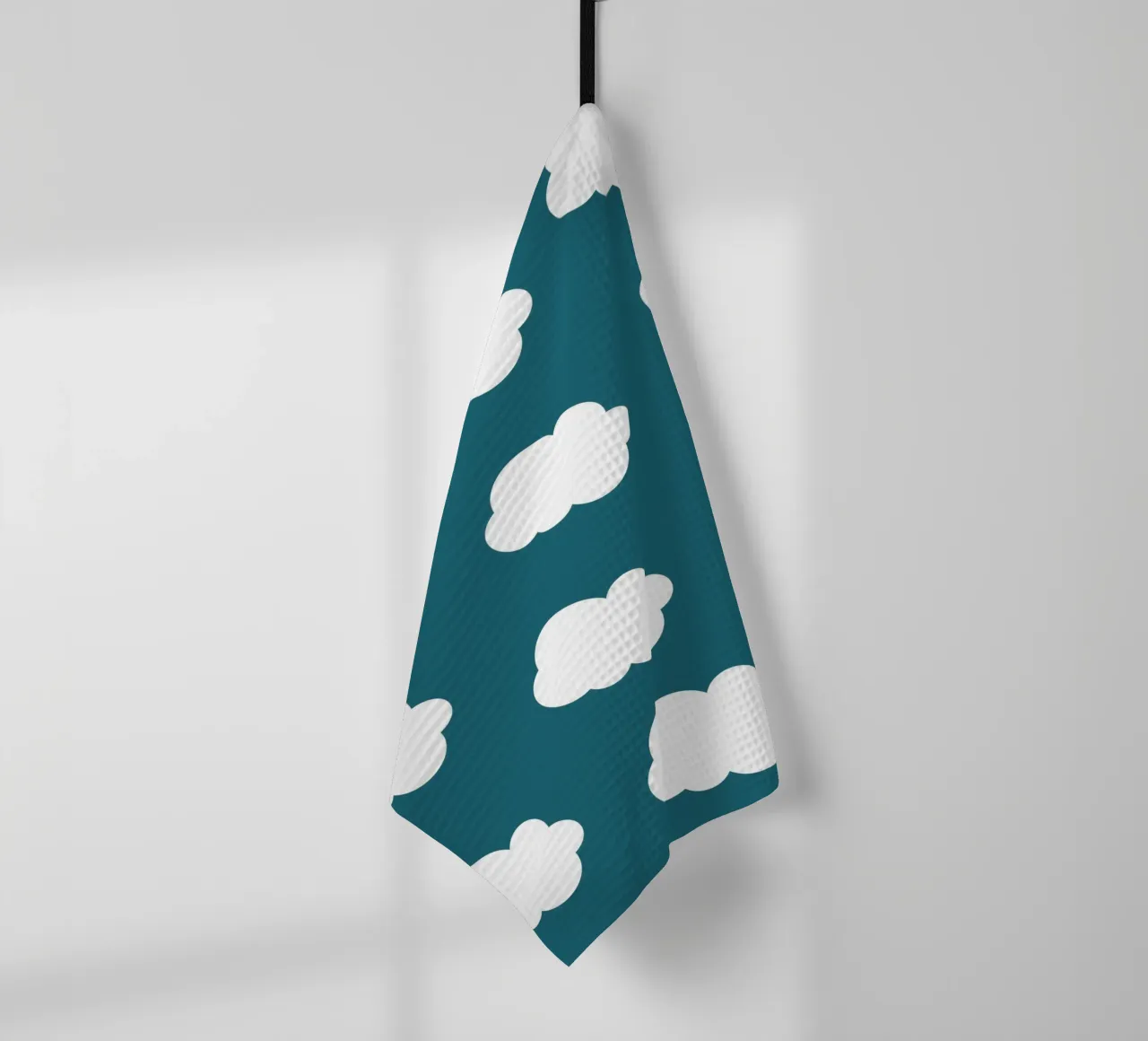 Cute puffy clouds canovaccio da cucina da baobabprintstore