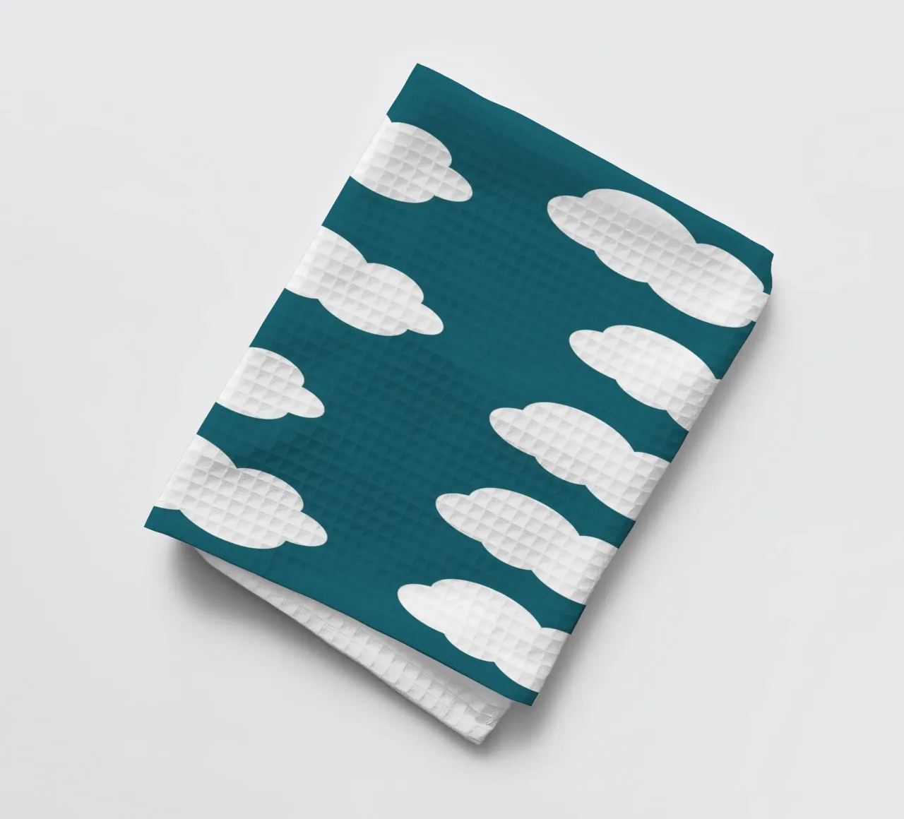 Cute puffy clouds canovaccio da cucina da baobabprintstore