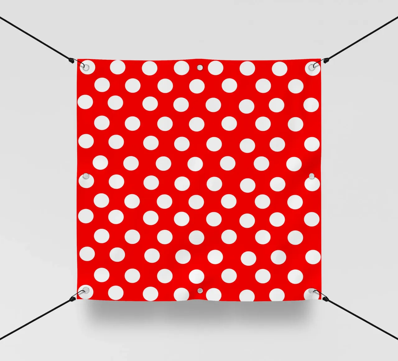 Red polka dots pattern pvc cover by baobabprintstore