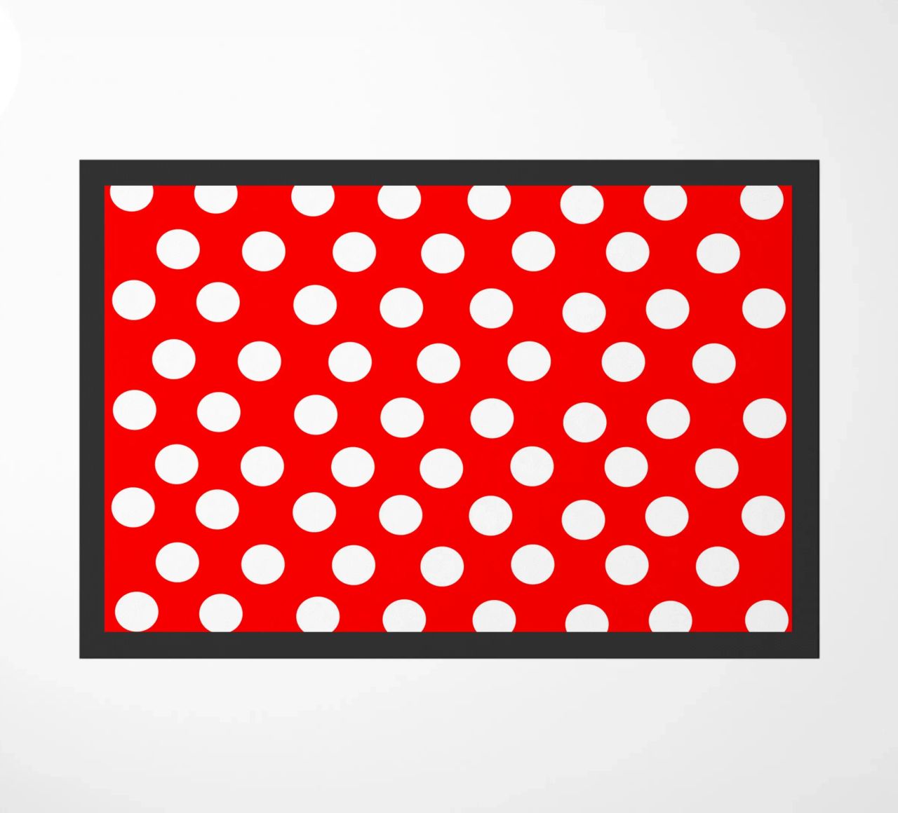 Red polka dots pattern zerbino da baobabprintstore