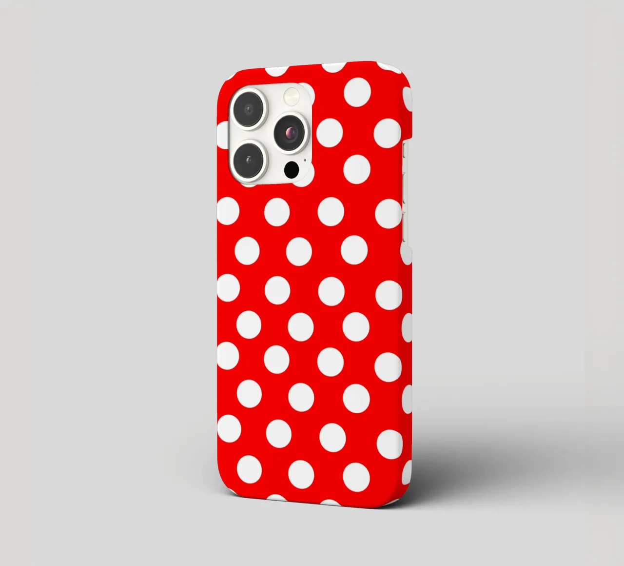 Red polka dots pattern cover iphone da baobabprintstore