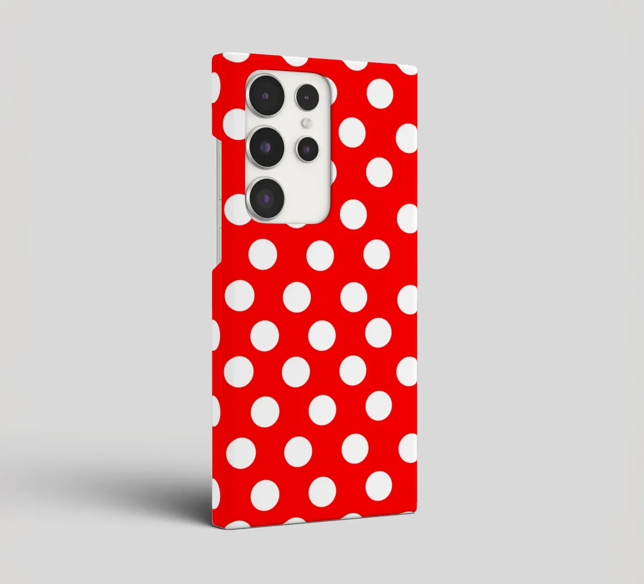 Red polka dots pattern cover samsung da baobabprintstore