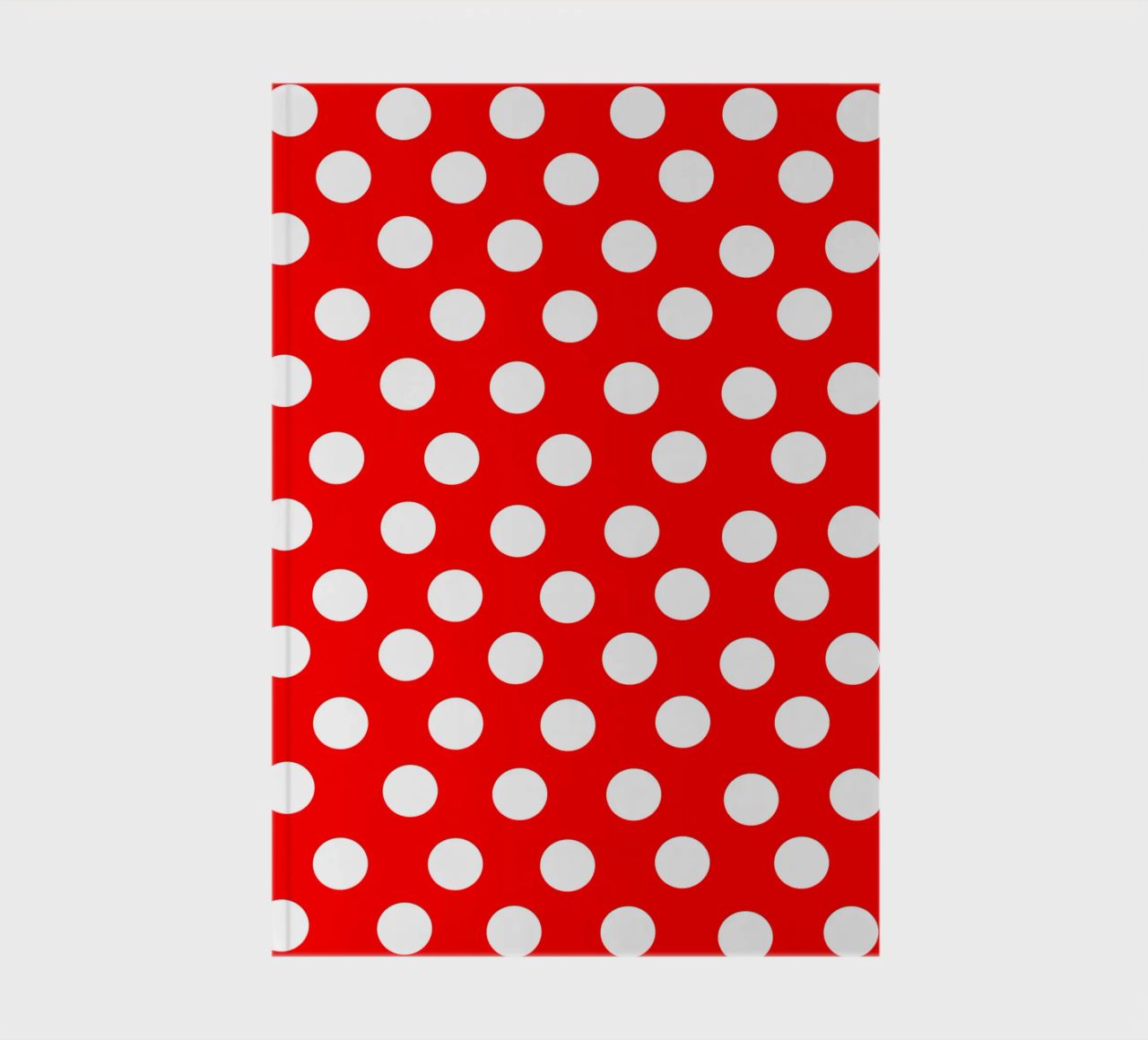 Red polka dots pattern diario da baobabprintstore