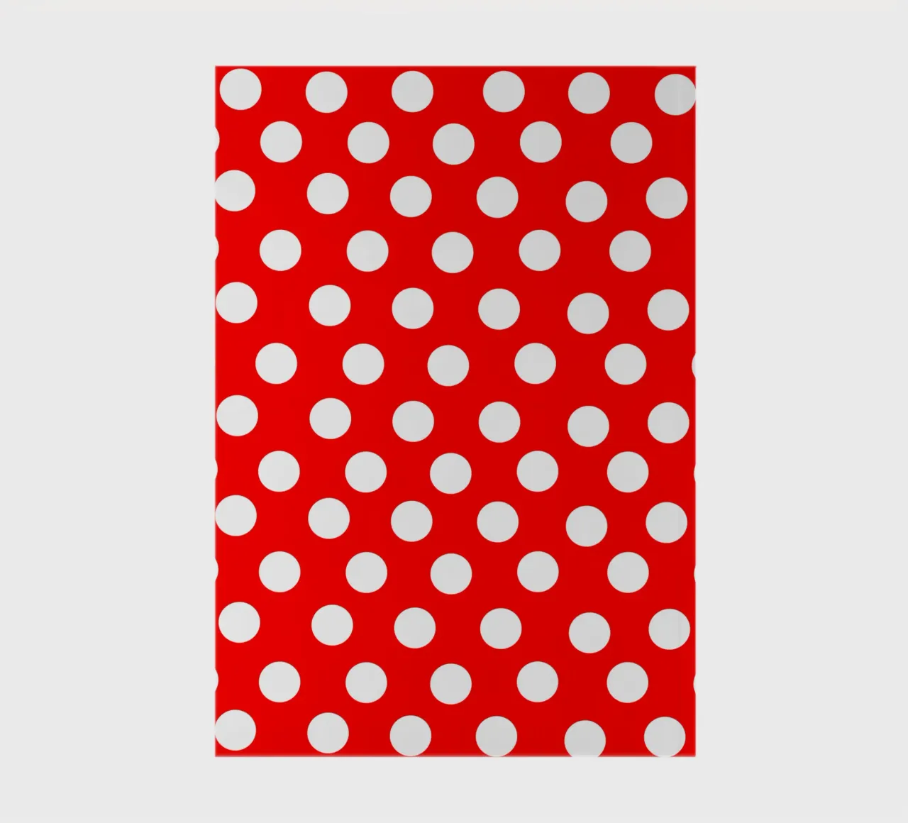 Red polka dots pattern notebook by baobabprintstore