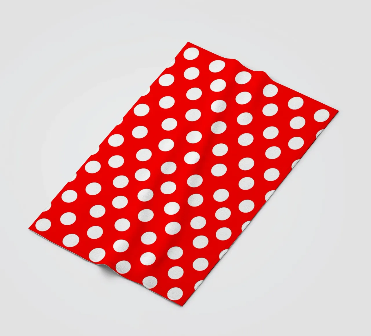 Red polka dots pattern coperta in pile da baobabprintstore