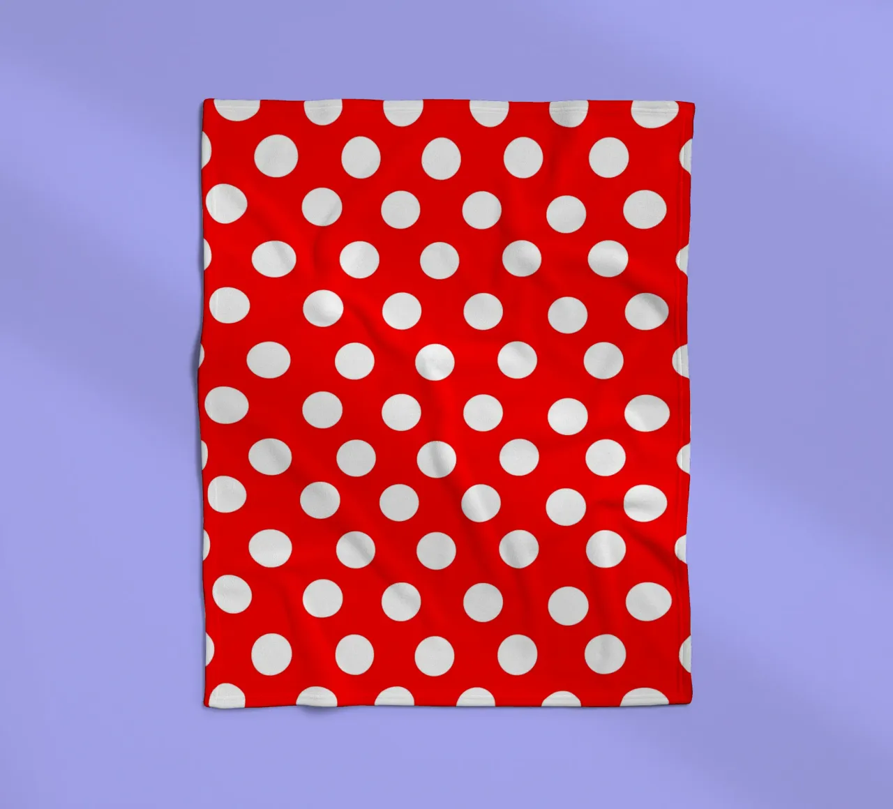 Red polka dots pattern coperta in pile da baobabprintstore