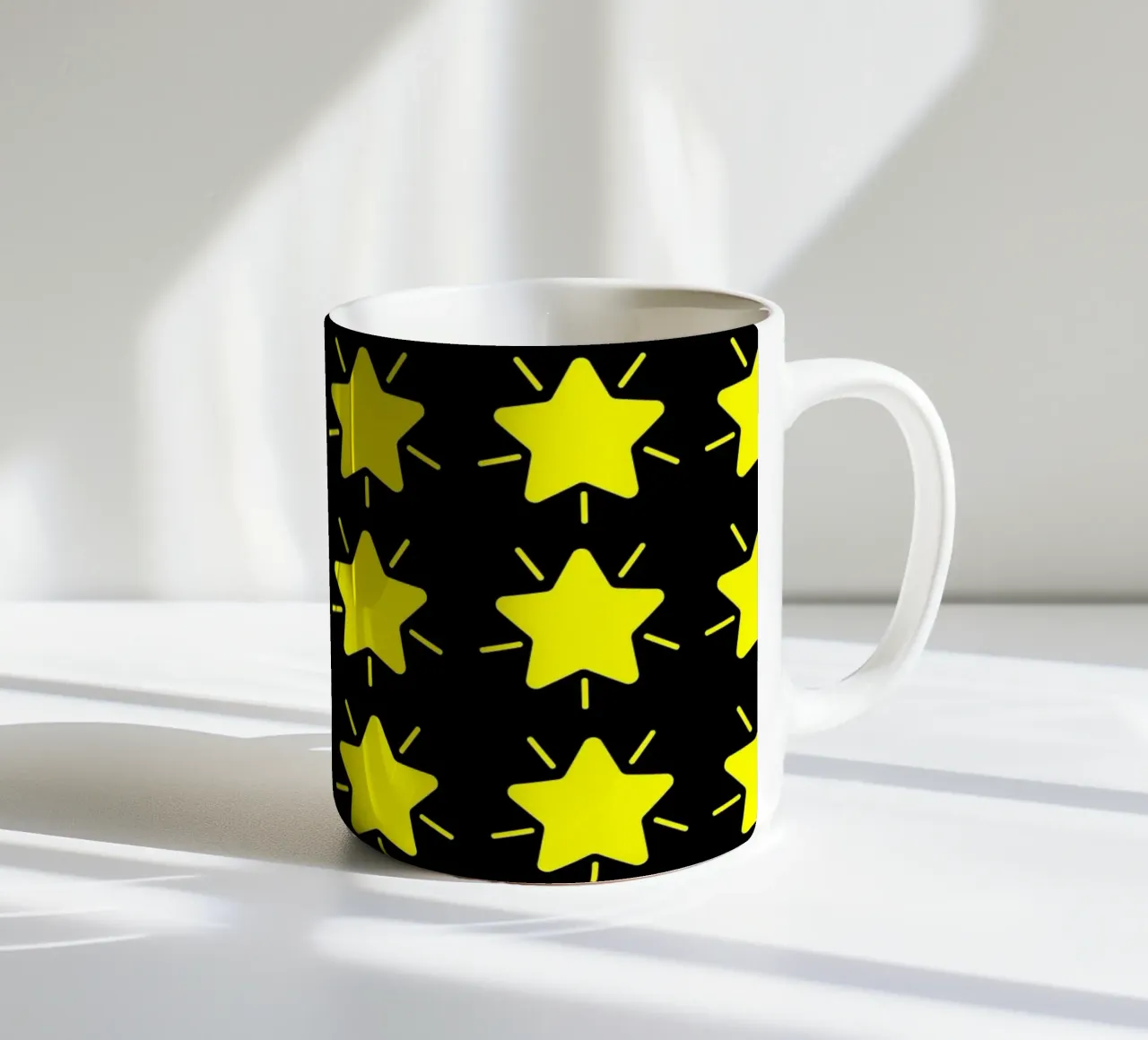 Cute shinning stars Keramik Tasse von baobabprintstore