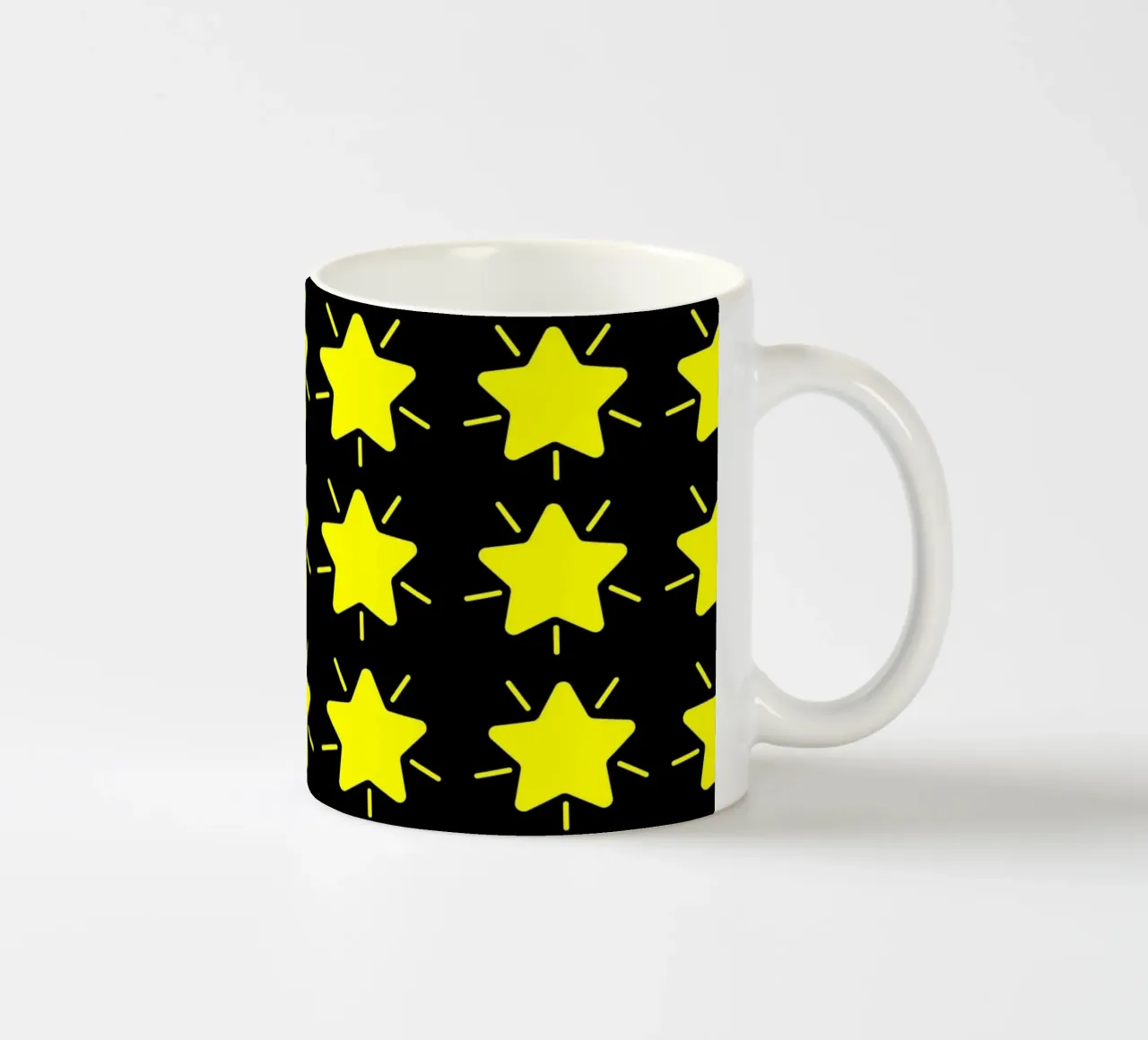 Cute shinning stars Keramik Tasse von baobabprintstore