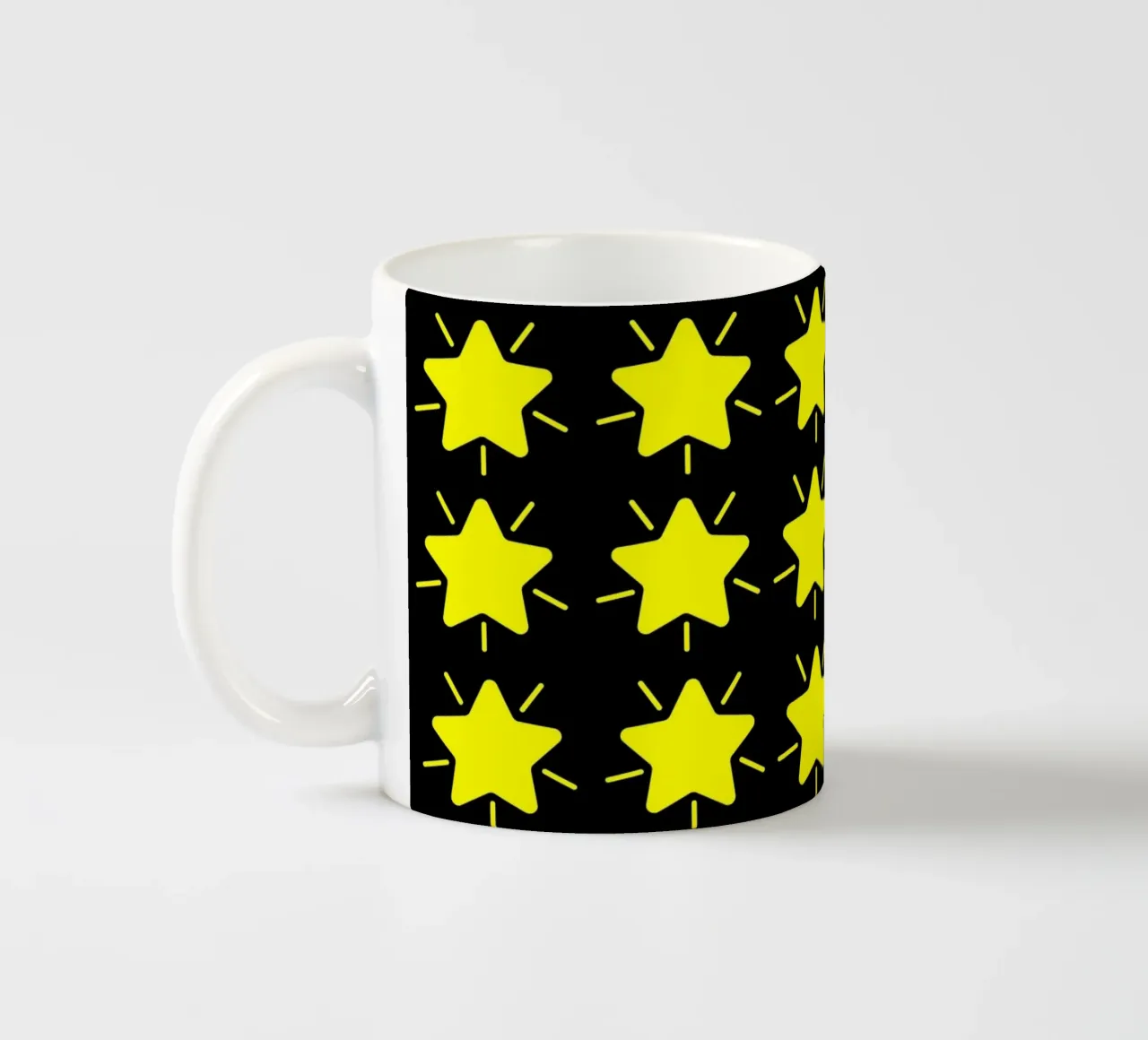 Cute shinning stars Keramik Tasse von baobabprintstore