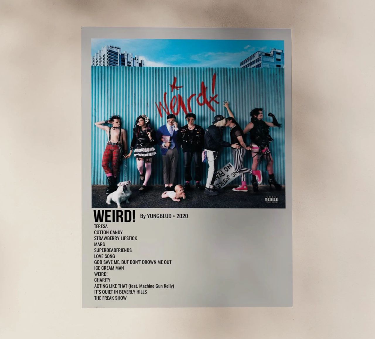 WEIRD! By YUNGBLUD 2020 pellicola backlit da SoundStudio