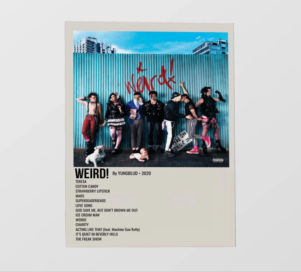 WEIRD! By YUNGBLUD 2020 pellicola backlit da SoundStudio