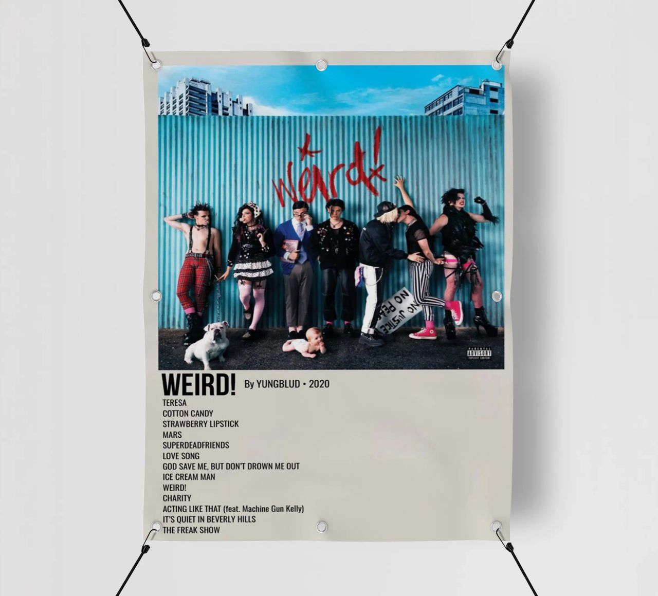 WEIRD! By YUNGBLUD 2020 telo in pvc da SoundStudio