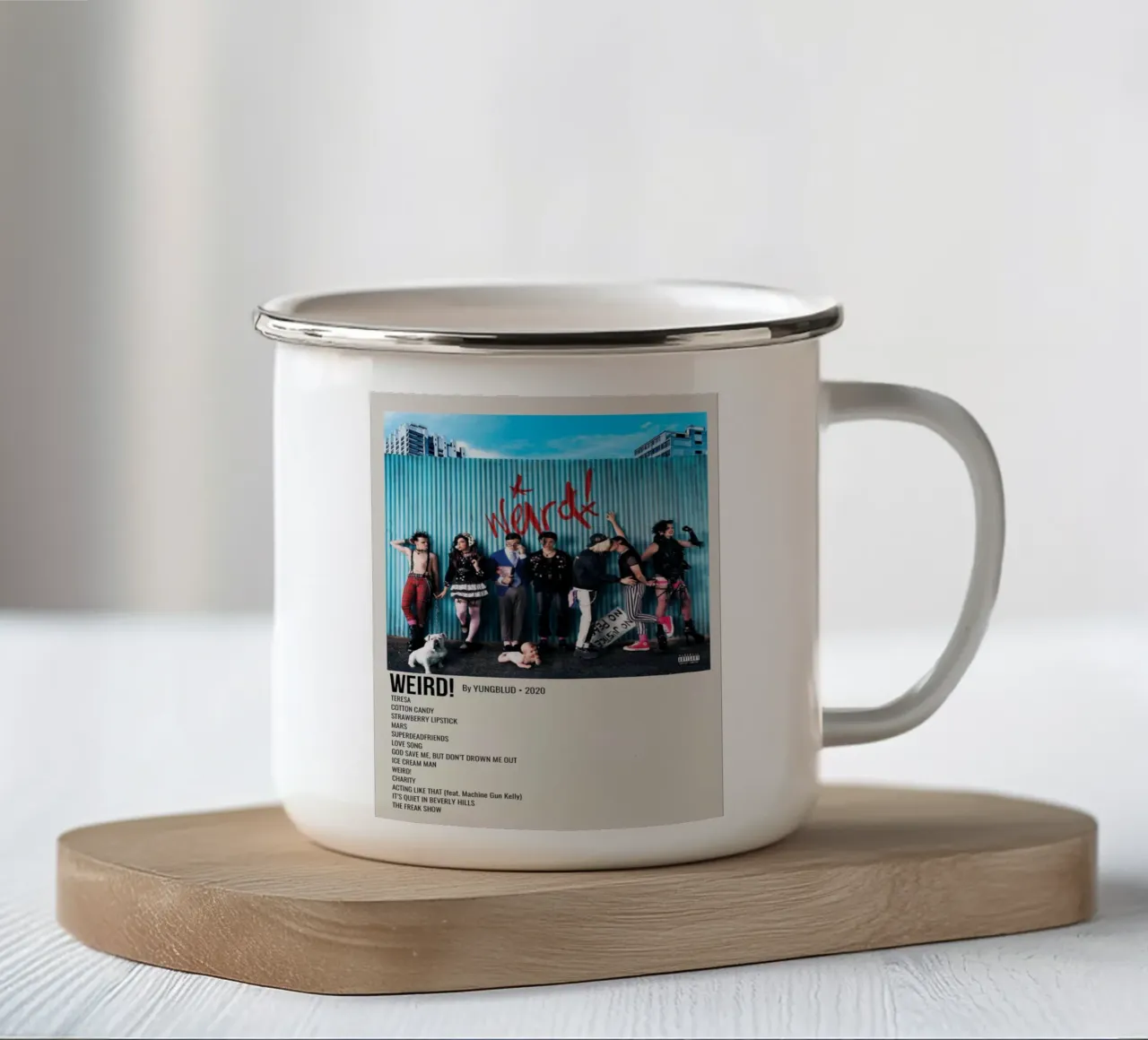WEIRD! By YUNGBLUD 2020 tazza in smalto da SoundStudio