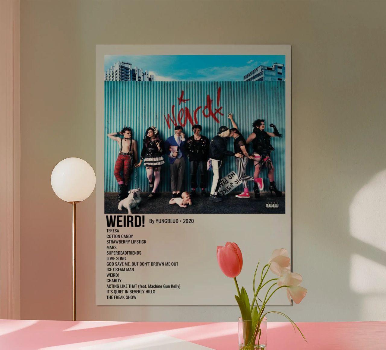 WEIRD! By YUNGBLUD 2020 carta hahnemühle da SoundStudio