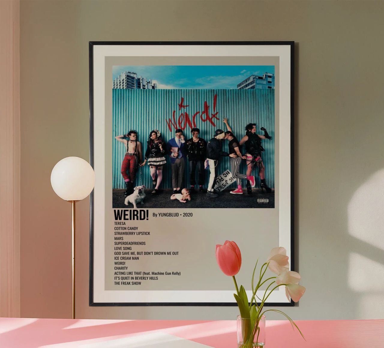 WEIRD! By YUNGBLUD 2020 carta hahnemühle da SoundStudio