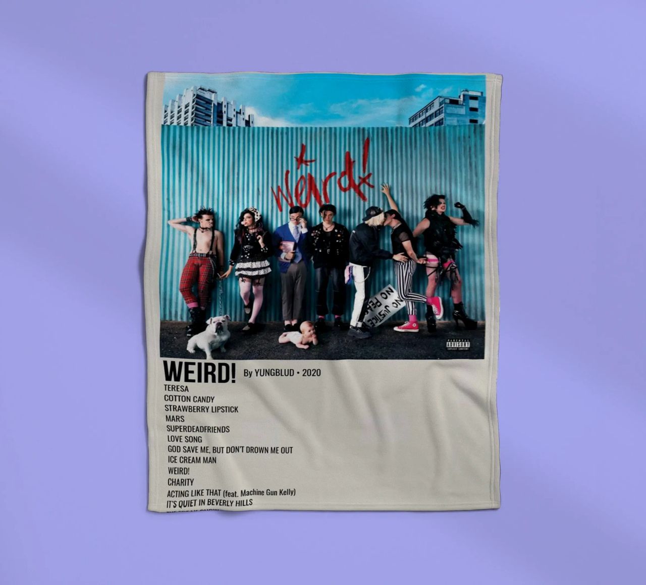WEIRD! By YUNGBLUD 2020 coperta in pile da SoundStudio