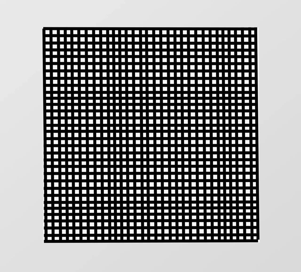 Black square mesh grid telo in pvc da baobabprintstore