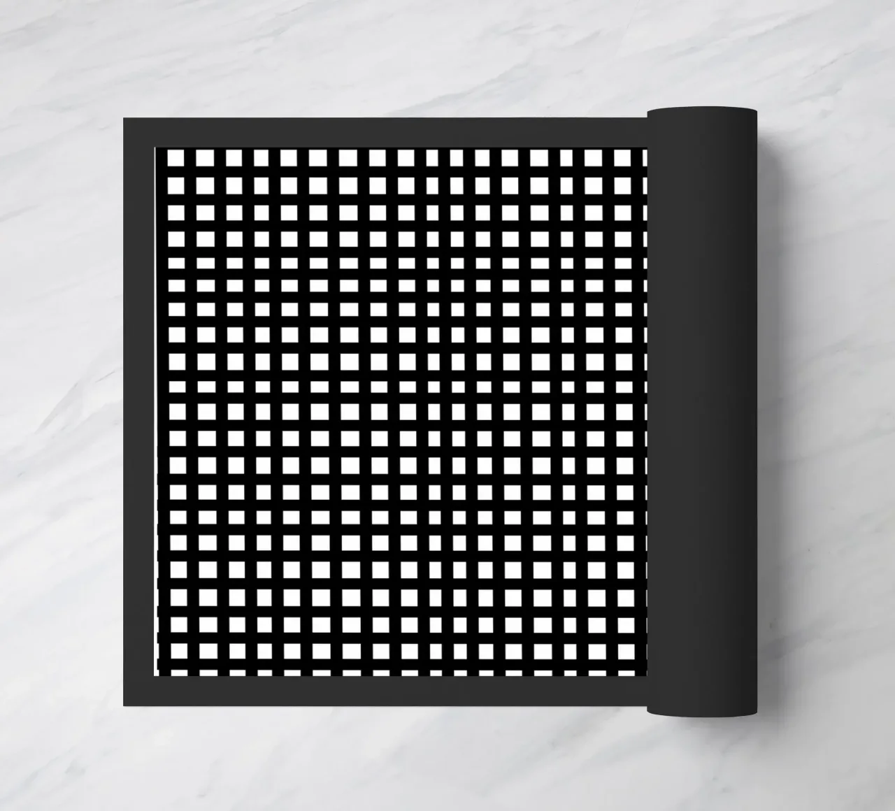 Black square mesh grid zerbino da baobabprintstore