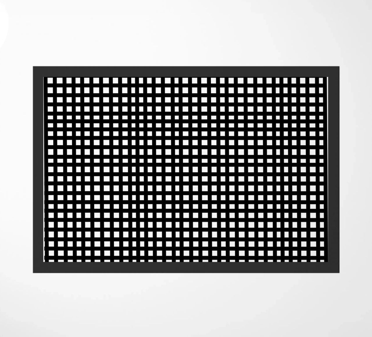 Black square mesh grid zerbino da baobabprintstore