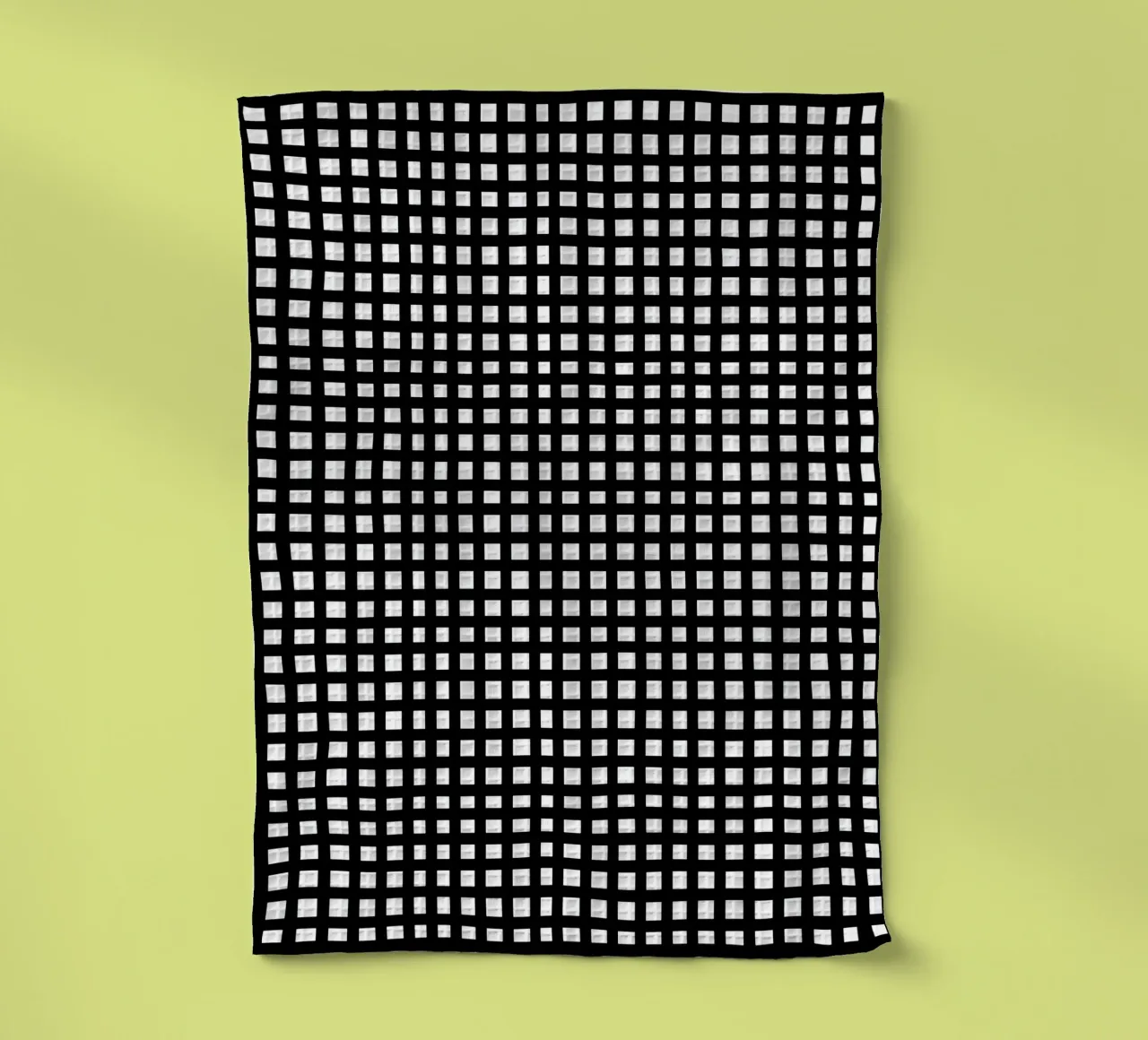Black square mesh grid torchon de baobabprintstore