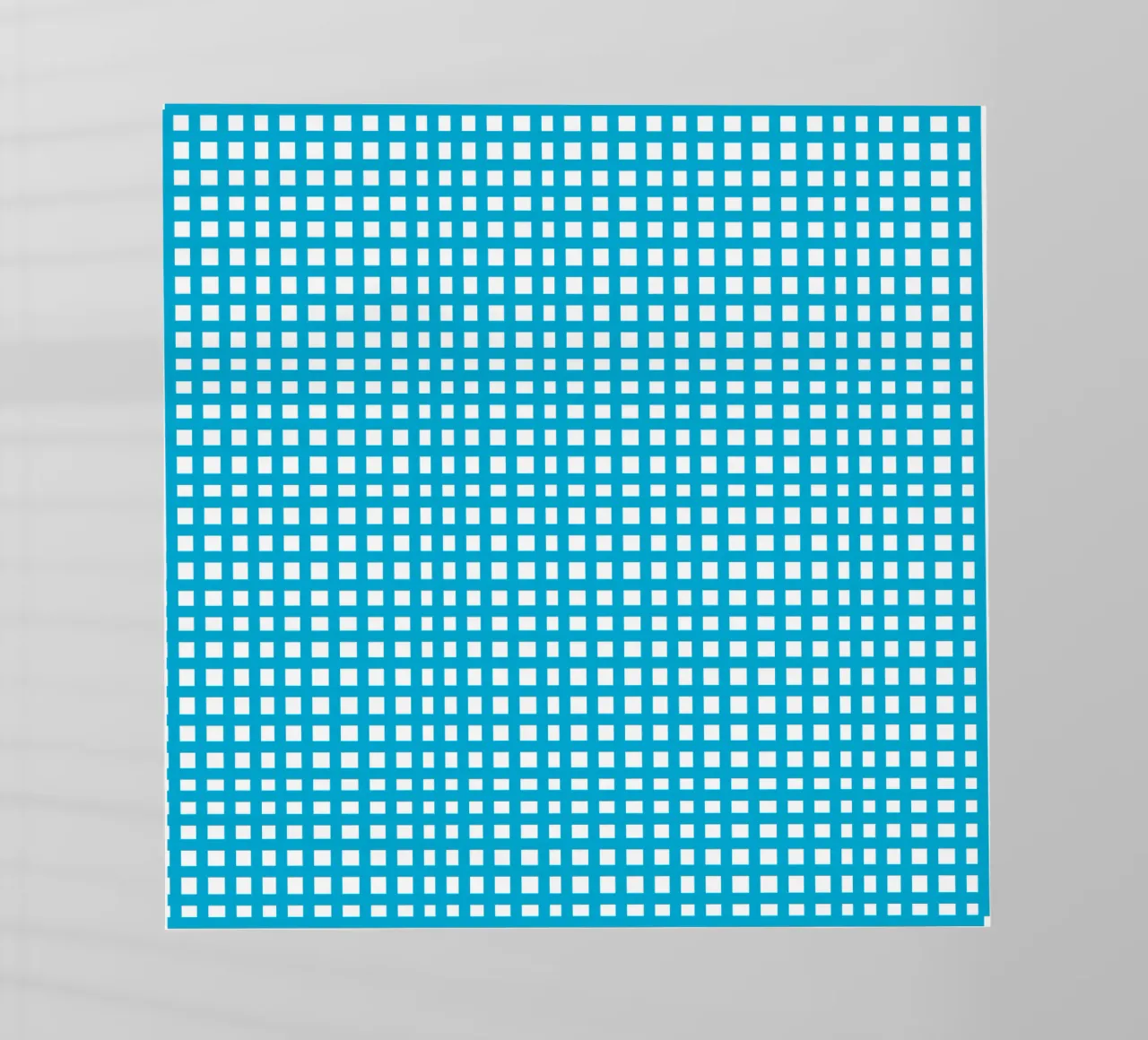Blue square mesh grid pellicola backlit da baobabprintstore