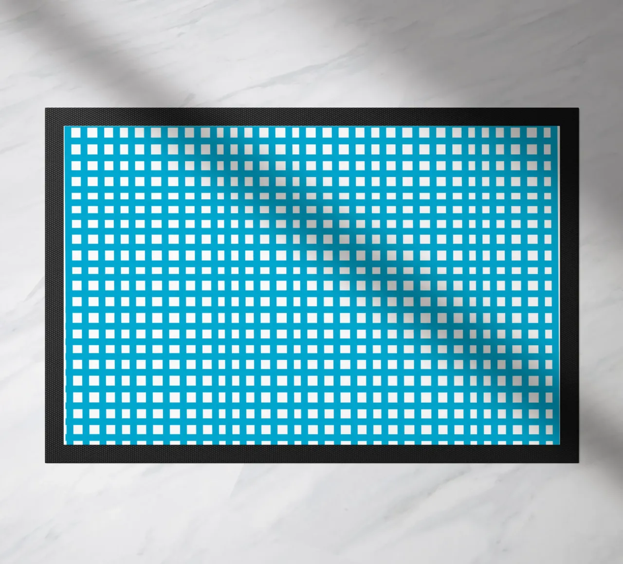 Blue square mesh grid zerbino da baobabprintstore