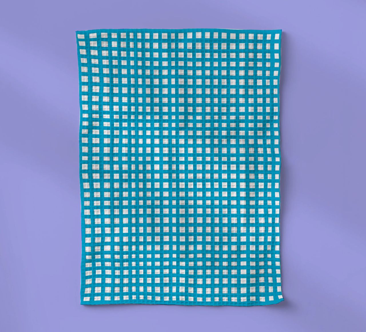 Blue square mesh grid canovaccio da cucina da baobabprintstore