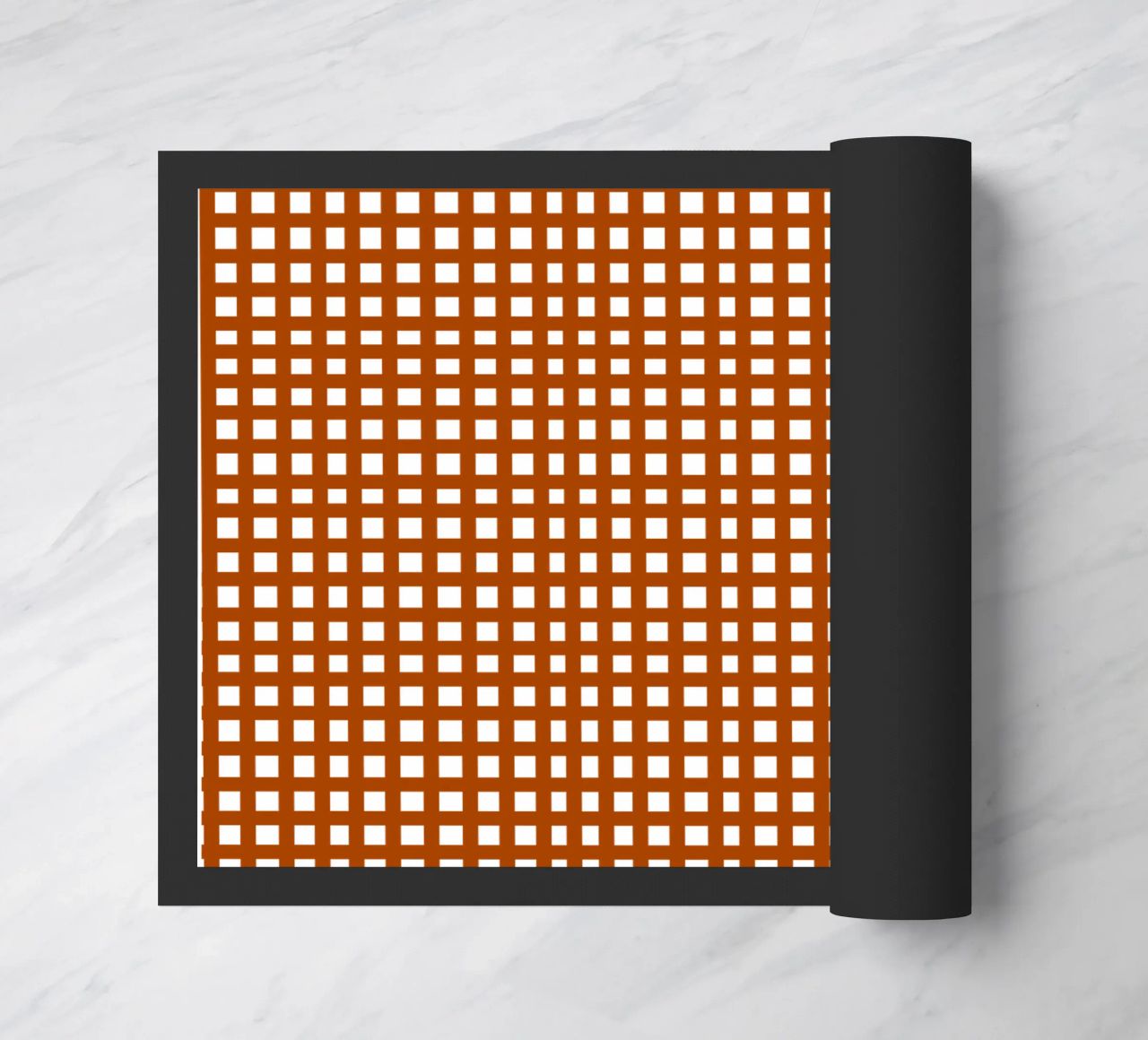 Brown square mesh grid zerbino da baobabprintstore